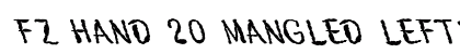 FZ HAND 20 MANGLED LEFTY Normal font free download