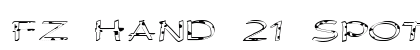 FZ HAND 21 SPOTTED EX Normal font free download