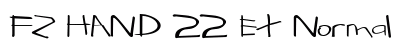 FZ HAND 22 EX Normal font free download