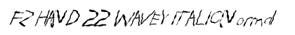 FZ HAND 22 WAVEY ITALIC Normal font free download