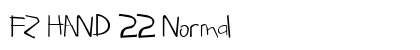 FZ HAND 22 Normal font free download