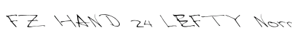 FZ HAND 24 LEFTY Normal font free download