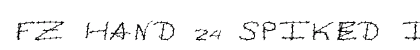 FZ HAND 24 SPIKED ITALIC Normal font free download