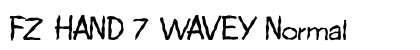 FZ HAND 7 WAVEY Normal font free download