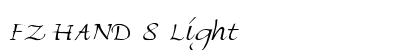 FZ HAND 8 Light font free download