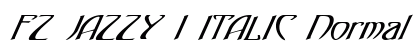 FZ JAZZY 1 ITALIC Normal font free download