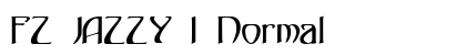 FZ JAZZY 1 Normal Font Preview