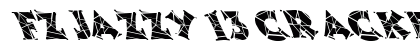 FZ JAZZY 13 CRACKED LEFTY Normal Font Preview