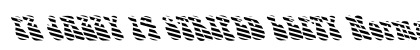 FZ JAZZY 14 STRIPED LEFTY Normal Font Preview