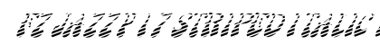 FZ JAZZY 17 STRIPED ITALIC Normal Font FZ JAZZY 17 STRIPED ITALIC Normal Font Preview