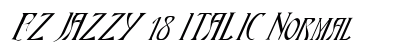 FZ JAZZY 18 ITALIC Normal Font Preview