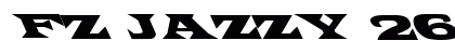 FZ JAZZY 26 LEFTY Normal Font Preview
