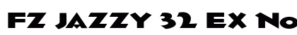 FZ JAZZY 32 EX Normal Font Preview
