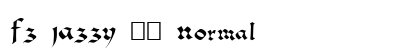 FZ JAZZY 33 Normal Font Preview