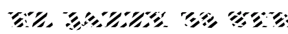 FZ JAZZY 38 STRIPED LEFTY Normal Font Preview