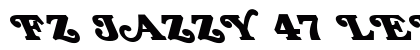 FZ JAZZY 47 LEFTY Normal Font Preview