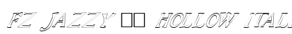 FZ JAZZY 48 HOLLOW ITALIC Normal Font Preview