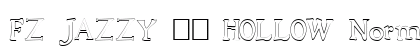 FZ JAZZY 48 HOLLOW Normal Font Preview
