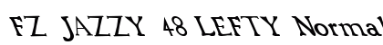 FZ JAZZY 48 LEFTY Normal Font Preview