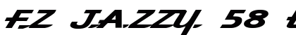 FZ JAZZY 58 EX Normal Font Preview