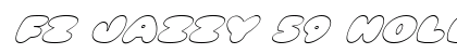 FZ JAZZY 59 HOLLOW ITALIC Normal Font Preview