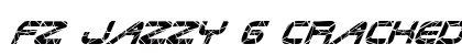 FZ JAZZY 6 CRACKED ITALIC Normal font free download