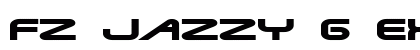 FZ JAZZY 6 EX Normal font free download