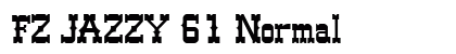 FZ JAZZY 61 Normal font free download