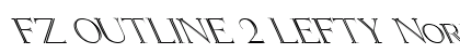 FZ OUTLINE 2 LEFTY Normal font free download