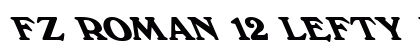 FZ ROMAN 12 LEFTY Normal Font Preview