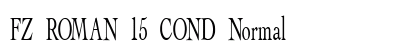 FZ ROMAN 15 COND Normal font free download