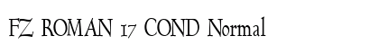 FZ ROMAN 17 COND Normal font free download