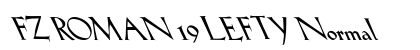 FZ ROMAN 19 LEFTY Normal font free download
