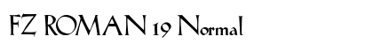 FZ ROMAN 19 Normal font free download