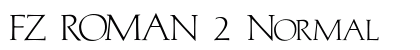 FZ ROMAN 2 Normal font free download