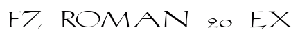FZ ROMAN 20 EX Normal font free download