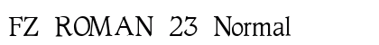FZ ROMAN 23 Normal font free download