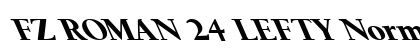 FZ ROMAN 24 LEFTY Normal font free download