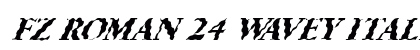 FZ ROMAN 24 WAVEY ITALIC Normal font free download