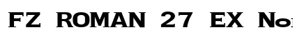 FZ ROMAN 27 EX Normal font free download