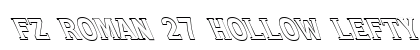 FZ ROMAN 27 HOLLOW LEFTY Normal font free download
