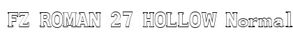 FZ ROMAN 27 HOLLOW Normal Font Preview