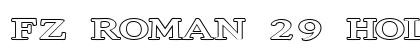 FZ ROMAN 29 HOLLOW EX Normal font free download