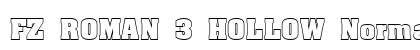 FZ ROMAN 3 HOLLOW Normal font free download