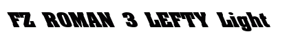 FZ ROMAN 3 LEFTY Light font free download