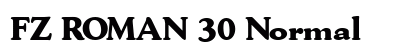 FZ ROMAN 30 Normal font free download
