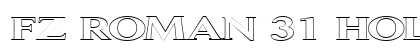 FZ ROMAN 31 HOLLOW EX Normal Font Preview