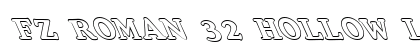 FZ ROMAN 32 HOLLOW LEFTY Normal Font Preview