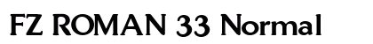 FZ ROMAN 33 Normal font free download