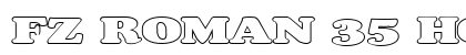 FZ ROMAN 35 HOLLOW EX Normal font free download